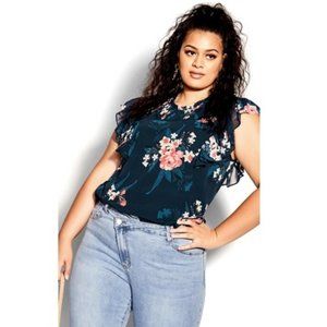 NWT City Chic Top Midnight Romance XXL = 24 = 3X